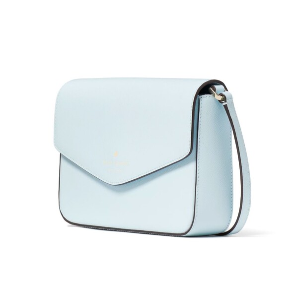 New Kate Spade Sadie Envelope Crossbody Saffiano Leather Crisp Sky - Picture 3 of 5